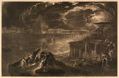 Lot 280 - Martin (John, 1789-1854). The Fall of Babylon & Belshazzar's Feast, mezzotints, 1832