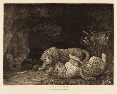 Lot 212 - Stubbs (George, 1724-1806). Tygers at Play, 1780, later 20th century printing