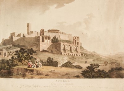 Lot 256 - Greece. Athens, South View of the Acropolis, London: Edward Orme, 1804, hand-coloured aquatint