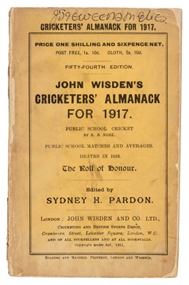 Lot 459 - Wisden. 1917-20