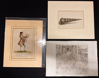 Lot 244 - Drawings, Prints & Engravings. A collection of approximately 130 drawings, 19th & 20th century