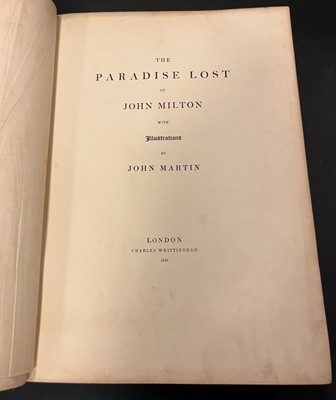 Lot 344 - Milton (John). The Paradise Lost of John Milton, with illustrations by John Martin, 1846