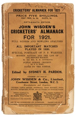 Lot 460 - Wisden. 1921-30