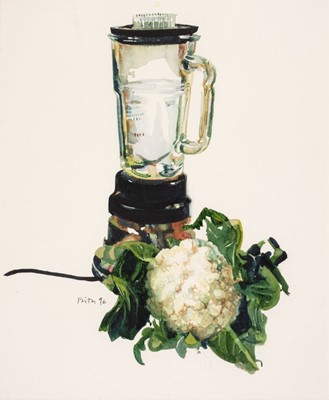 Lot 381 - Frith (Michael,1951-). Cauliflower and Food Mixer, 1996, watercolour...and one other