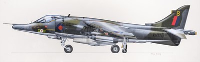 Lot 109 - Goulding (James, 1923-2010). Harrier GR3 and F4 Phantom RF4E