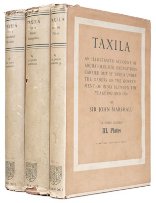 Lot 17 - Marshall (John). Taxila, 1st edition, 3 volumes, Cambridge: Cambridge University Press, 1951