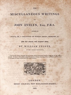Lot 328 - Evelyn (John). Sculptura; or, the History and Art of Chalcography, 1769