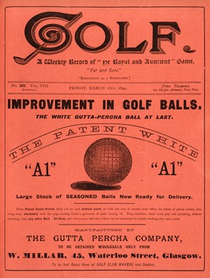 Lot 450 - Golf Weekly vols VII & VIII, 1894