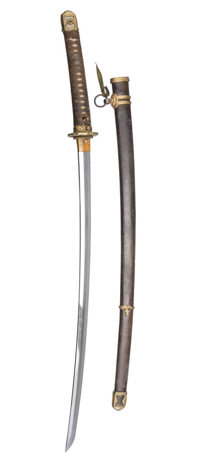 Lot 356 - Japanese Katana. A Japanese katana