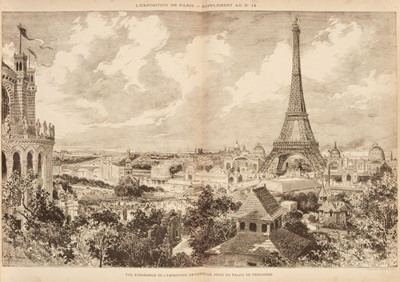 Lot 18 - Paris. L'Exposition de Paris (1889), 1st and 2nd volumes, Paris: A La Librairie Ilustree, 1889