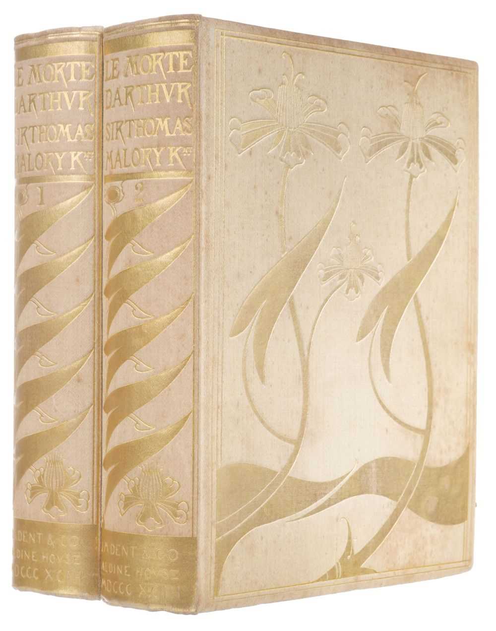 Lot 818 - Beardsley (Aubrey, illustrator). The Birth Life and Acts of King Arthur, 2 volumes, 1893-94