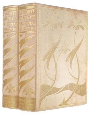 Lot 818 - Beardsley (Aubrey, illustrator). The Birth Life and Acts of King Arthur, 2 volumes, 1893-94