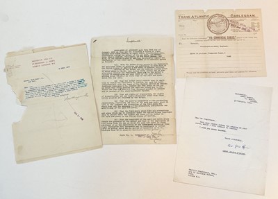 Lot 311 - Artists' Autographs Miscellany. A miscellaneous selection of autograph and typed letters signed