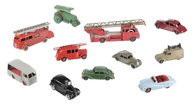 Lot 264 - Dinky Toys. A collection of 40 die-cast metal toy vehicles, mostly 1950s