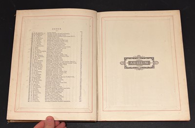 Lot 455 - Scottish Athletics. Scottish Athletic Celebrities Album, Glasgow: MacLaren & Sons, [1886]