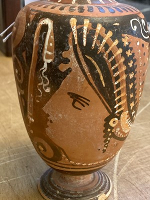 Lot 438 - Oinochoe. A Greek wine jug from the Apulian region of Southern Italy, circa 4-3 B.C.