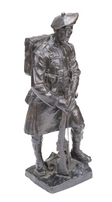 Lot 461 - Paulin (George H, 1888-1962). Soldier 51st Highland Division 1926, bronze