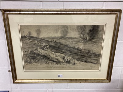 Lot 462 - Grineau (Bryan De, 1883-1957). Beaumont-Hamel 1916, original drawing