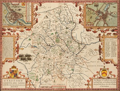 Lot 219 - Staffordshire. Speed (John), Stafford Countie and Towne ..., 1627