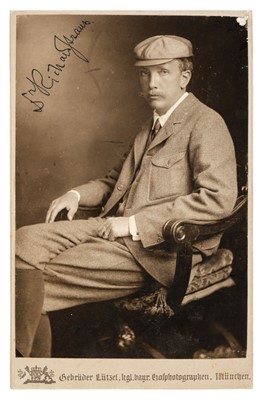 Lot 366 - Strauss (Richard, 1864-1949). Photograph Signed,  'Doctor Richard Strauss', c. 1903