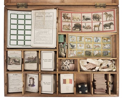 Lot 495 - Compendium. Educational Game Cabinet, circa 1880s