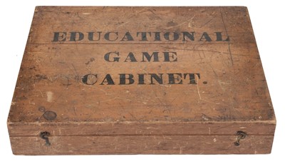 Lot 495 - Compendium. Educational Game Cabinet, circa 1880s