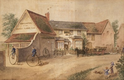 Lot 241 - Cycling. Head Quarters of the Bicycle Touring Club..., circa 1880