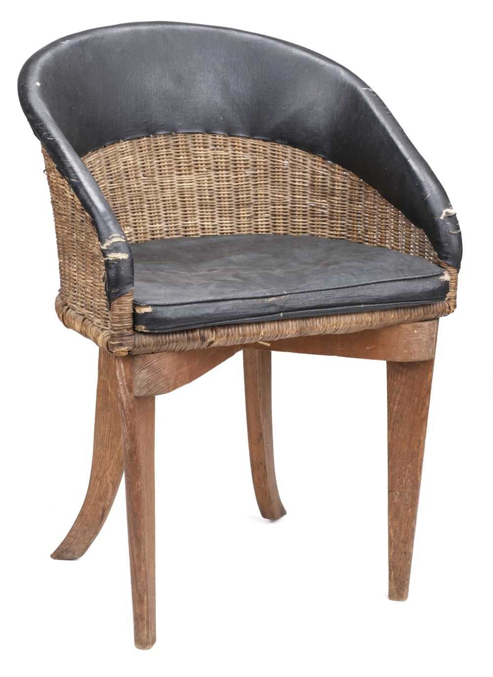 Lot 63 - Pioneer Aviation. A WWI period wicker pilots seat circa 1912-14