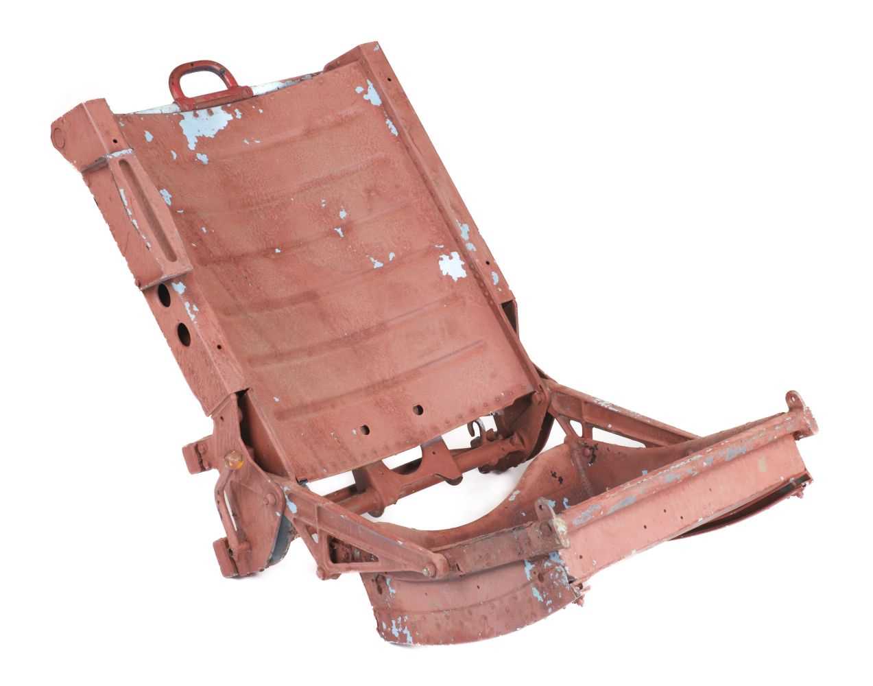 Lot 30 - Aircraft Seat. A folding jump seat, circa 1950