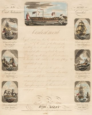 Lot 238 - Broadside. A Maritime-themed Broadside, R. Carpenter (printer) 1800