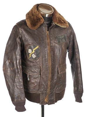 Lot 222 - Flying Jacket. A WWII USMC M.422A flying jacket worn by Lieutenant A.T. House Jr