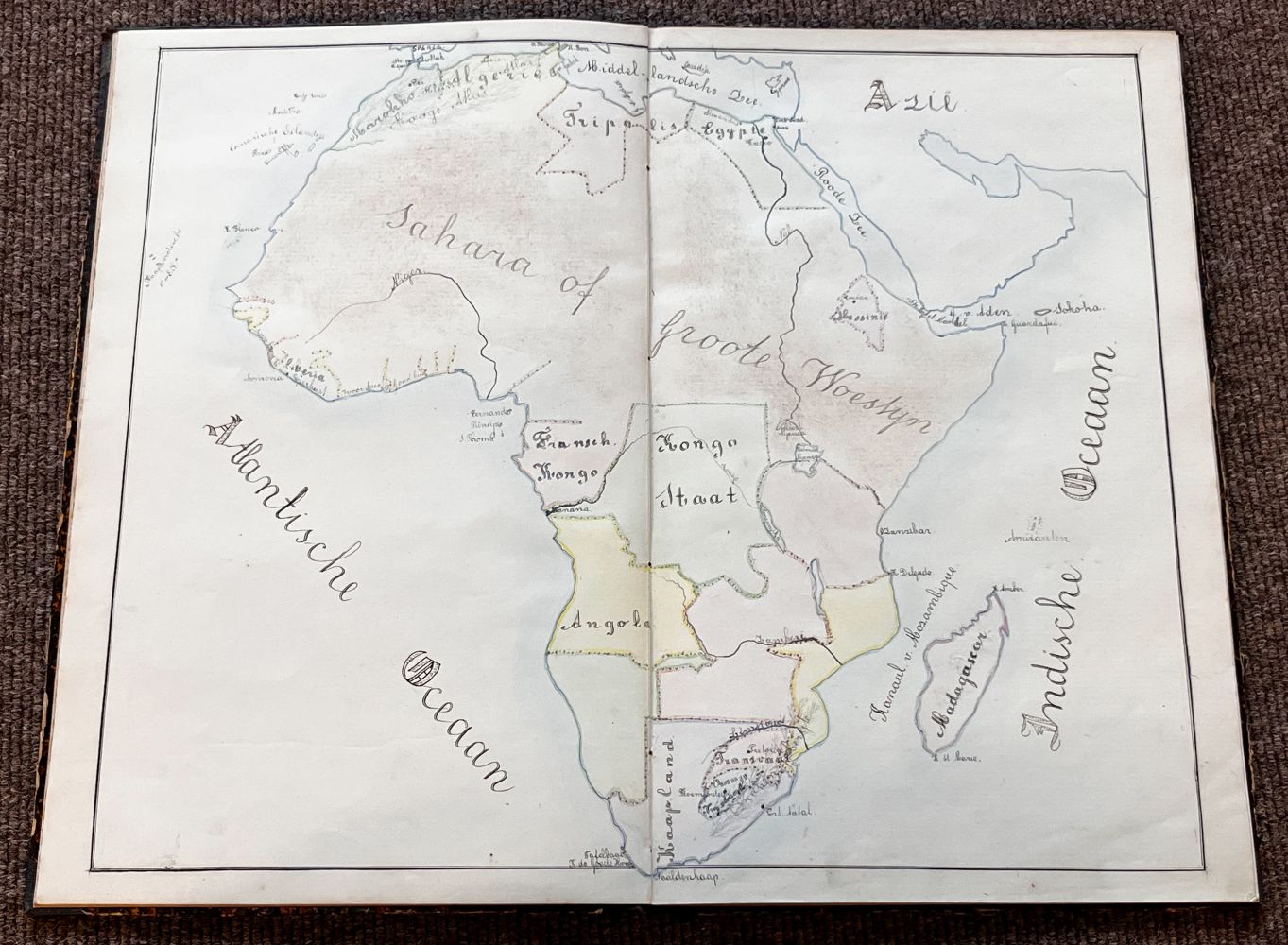 Lot 198 - Manuscript Maps. Thompson (Henry), Palestine,