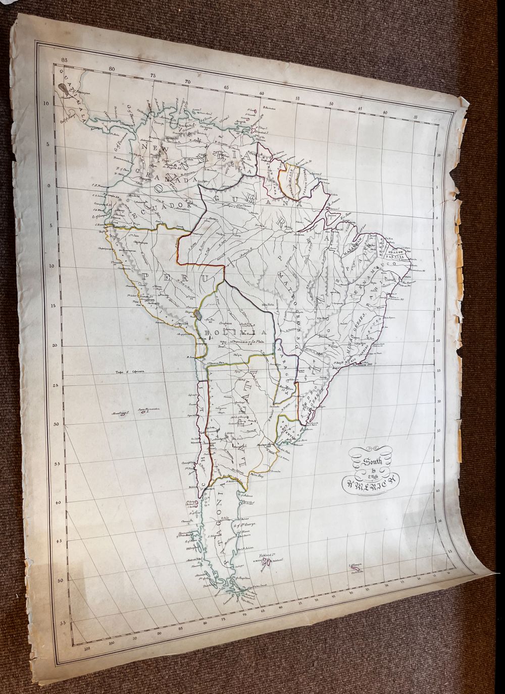 Lot 198 - Manuscript Maps. Thompson (Henry), Palestine,