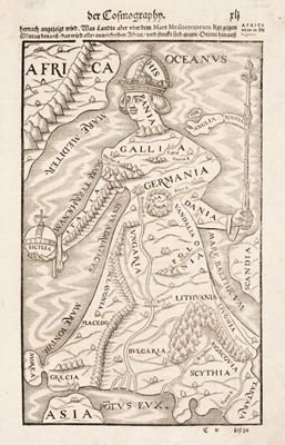 Lot 140 - Europe. Munster (Sebastian), Untitled allegorical map of Europe, circa 1598