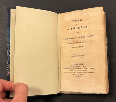 Lot 119 - Todd (James). Journal of a Soldier of the 71st, or Glasgow Regiment, 1819