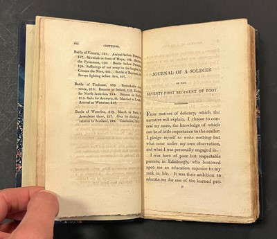 Lot 119 - Todd (James). Journal of a Soldier of the 71st, or Glasgow Regiment, 1819