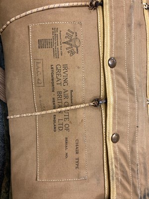 Lot 61 - Parachute. An Irvin chair-type parachute pack