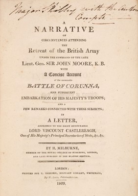 Lot 106 - Milburne (Henry). A Narrative of Circumstances, 1809