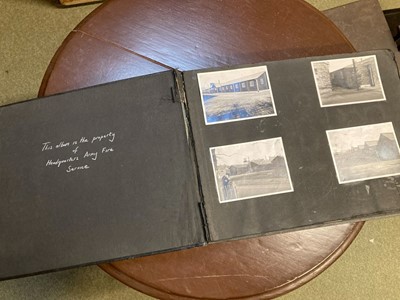 Lot 473 - WWII Army Fire Service. A WWII photograph album