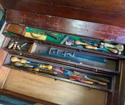 Lot 65 - Propeller Workshop Tool Chest. The WWI Ruston & Co Ltd propeller workshop tool chest circa 1914