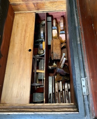 Lot 65 - Propeller Workshop Tool Chest. The WWI Ruston & Co Ltd propeller workshop tool chest circa 1914