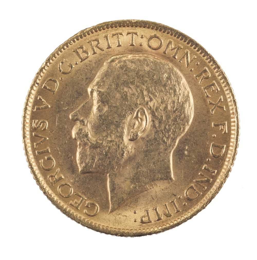 Lot 479 - Sovereign. George V 1913 full gold sovereign, very fine