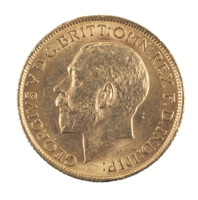 Lot 479 - Sovereign. George V 1913 full gold sovereign, very fine