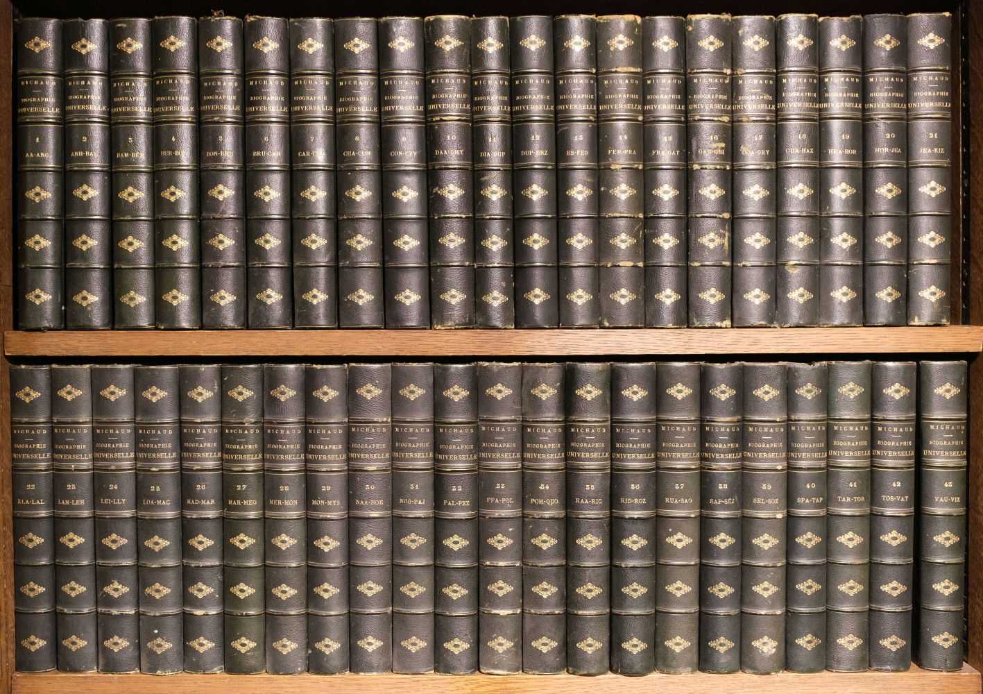 Lot 297 - Michaud (Louis-Gabriel). Biographie Universelle Ancienne et Moderne... , 45 volumes, 1843