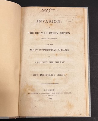 Lot 97 - Lennox (Charles, 3rd Duke of Richmond),Thoughts on National Defence, 1804