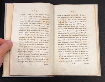 Lot 97 - Lennox (Charles, 3rd Duke of Richmond),Thoughts on National Defence, 1804