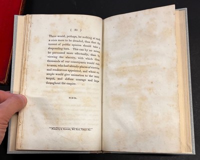 Lot 97 - Lennox (Charles, 3rd Duke of Richmond),Thoughts on National Defence, 1804