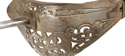 Lot 383 - Sword. An 1897 pattern levee pattern sword - G.H.S. Hollom 11th Service Battalion Yorkshire Regiment