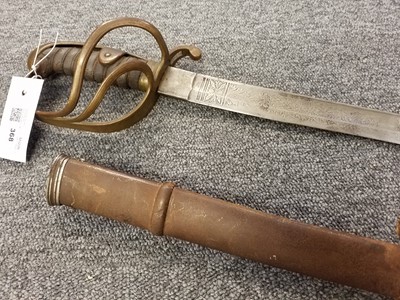 Lot 368 - Sword. A 19th century German cavalry sword