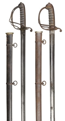 Lot 398 - Swords. An 1821 pattern Royal Artillery officer's sword plus one other sword